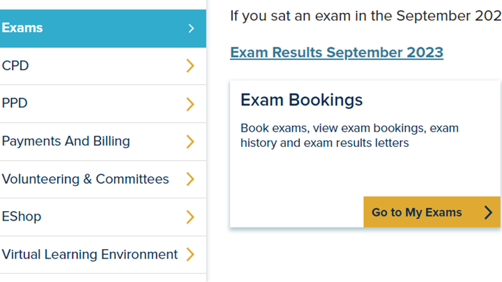 exam-booking-process