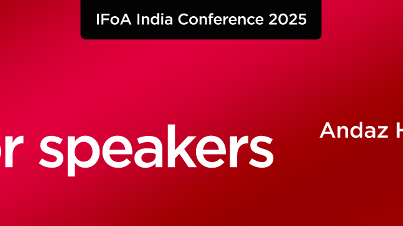 1440 X 364 Web Banner (Standard Res) No Sponsors India Conf 25