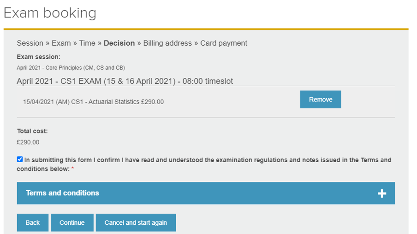 exam-booking-process