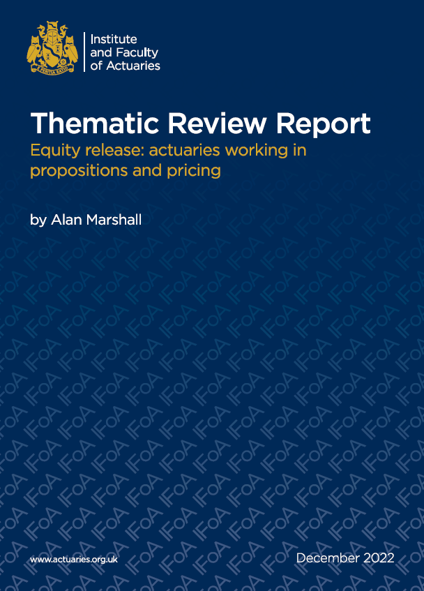 Thematic Review Report Equity Release