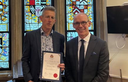 Professor Tim Lenton presented with Honorary Fellowship