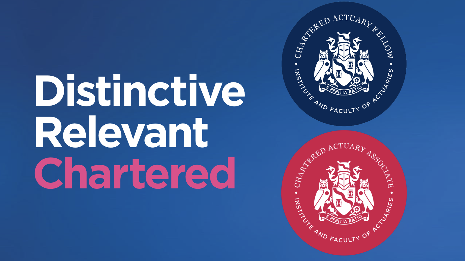 Distinctive. Relevant. Chartered