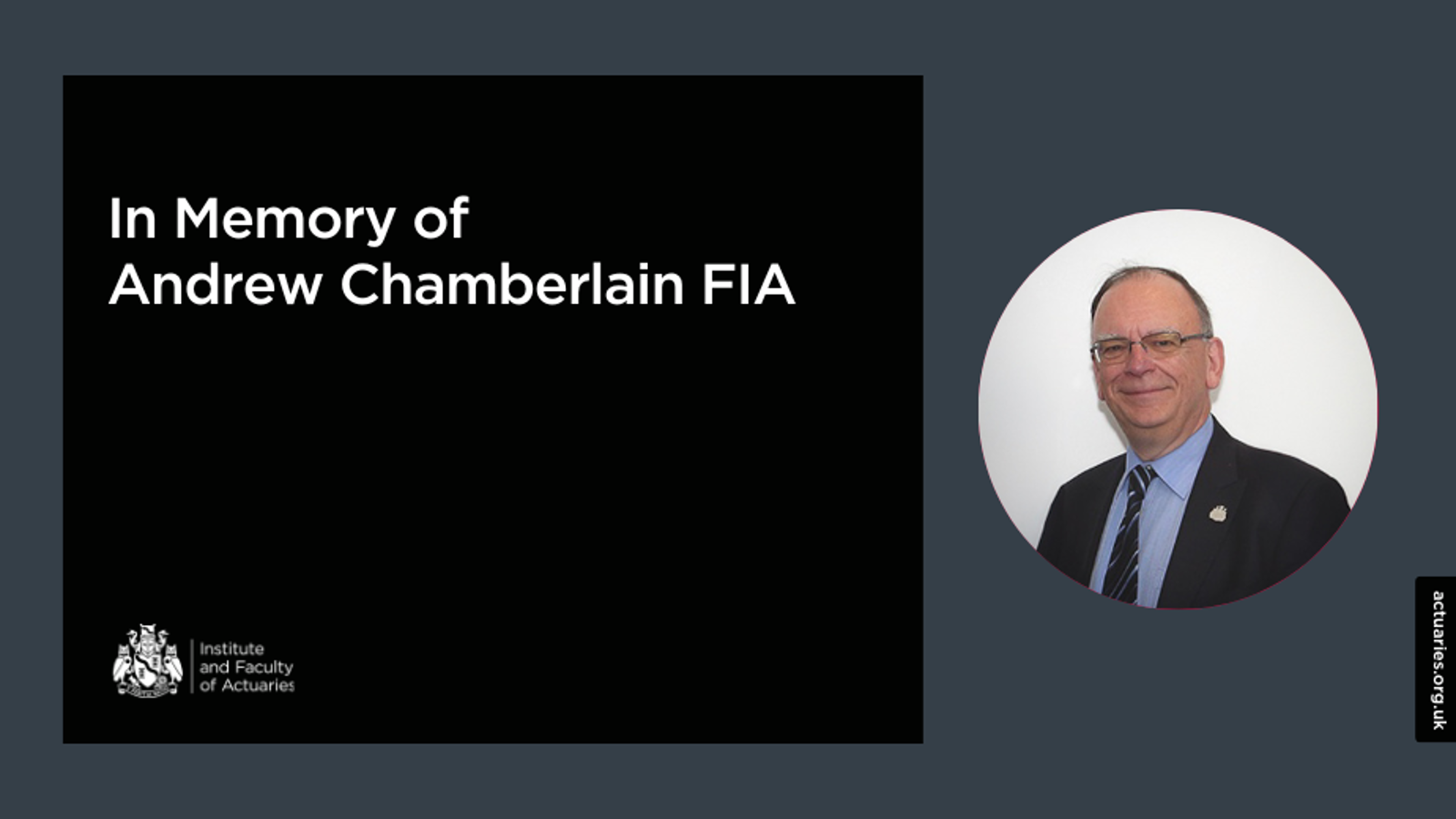 Portrait of Andrew Chamberlain FIA