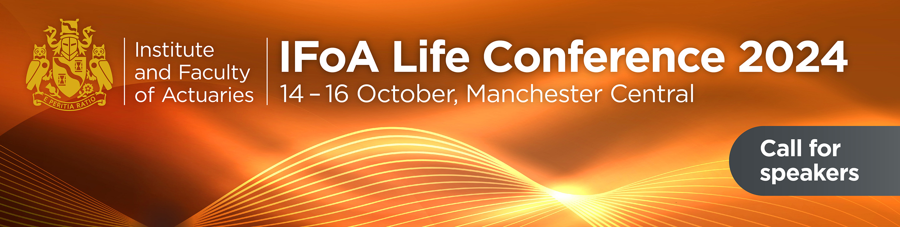 IFoA Life Conference 2024, 14 to 16 October, Manchester Central, call for speakers