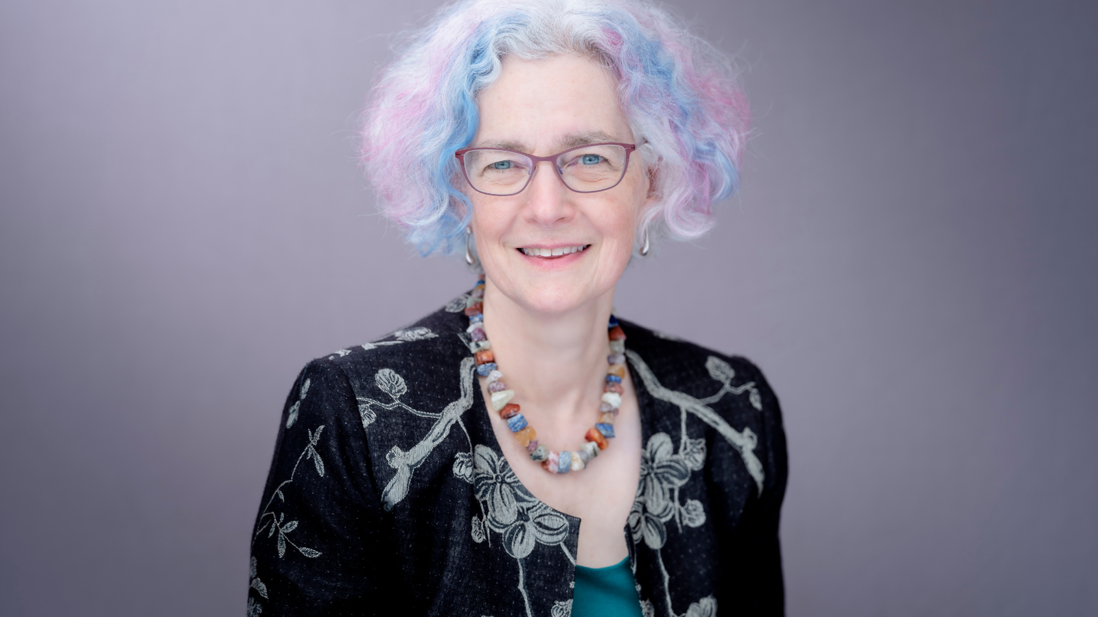 Louise Pryor Purple Background