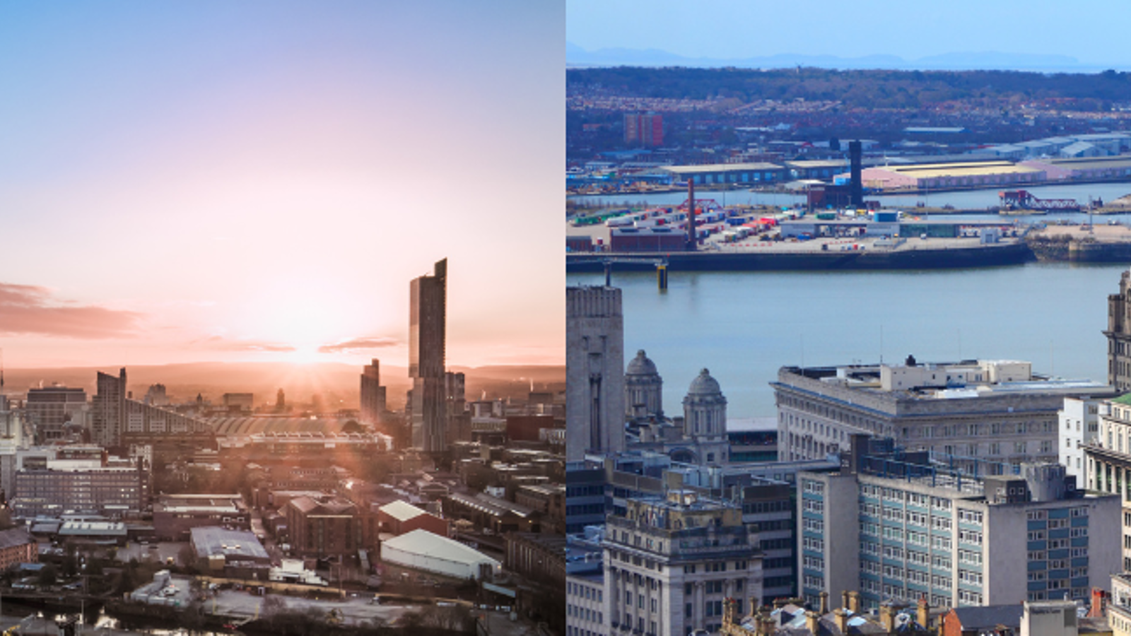 Manchester and Liverpool