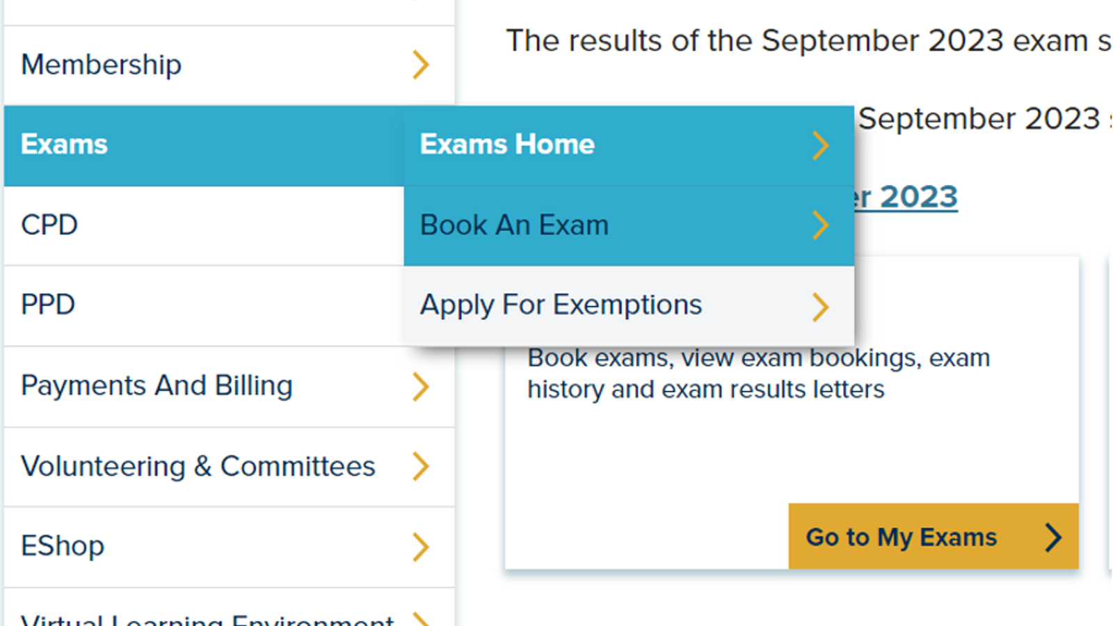 exam-booking-process
