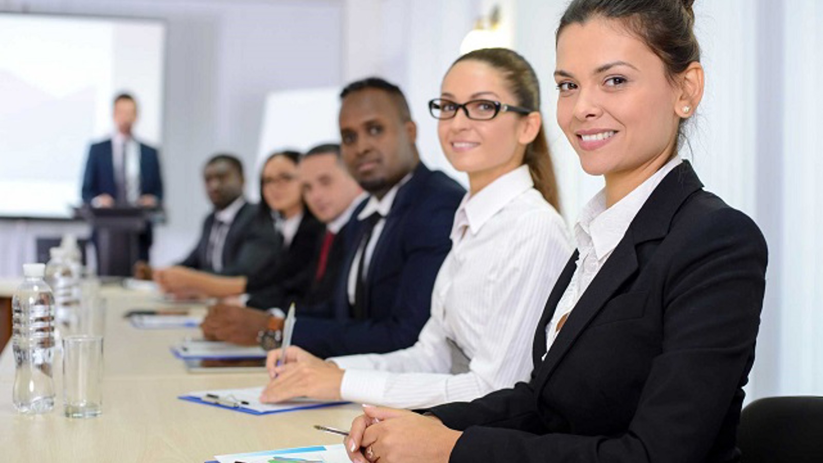 photo of people in a conference
